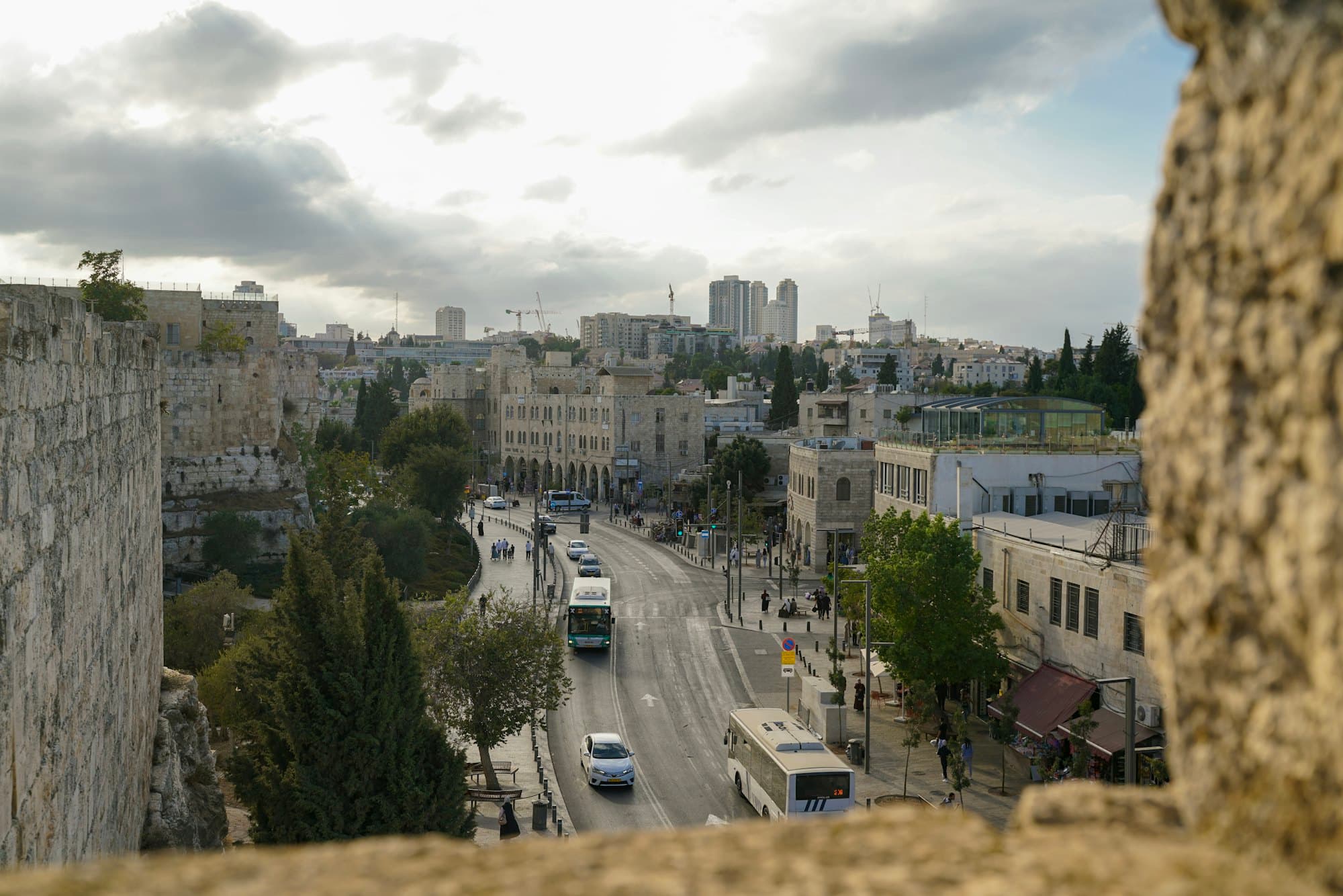 The ancient walls of Jerusalem's Old City